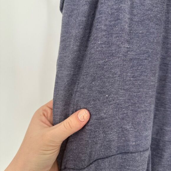 Athleta Topanga Gray Ruched Soft Athletic T-Shirt Dress Size Small Stretch - Picture 7 of 10